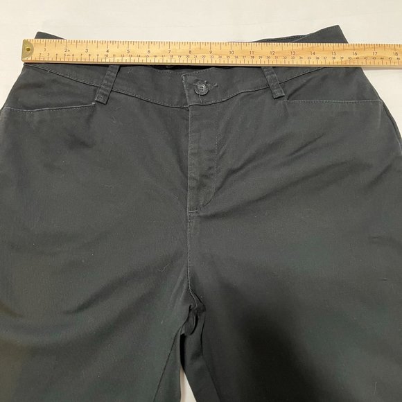 Lee relaxed fit Sz 12 long black casual pants - Picture 6 of 7